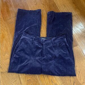Coldwater Creek beautiful plum corduroy high rise ankle pants size 4